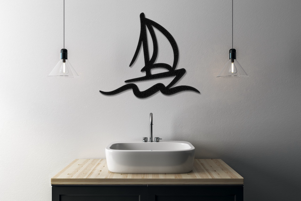 Sailboat Metal Wall Art
