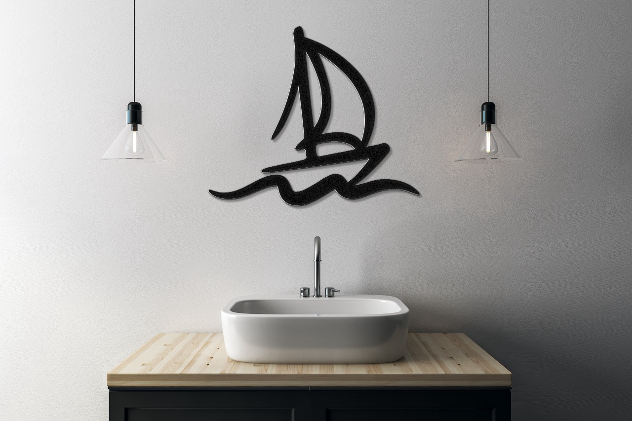 Sailboat Metal Wall Art
