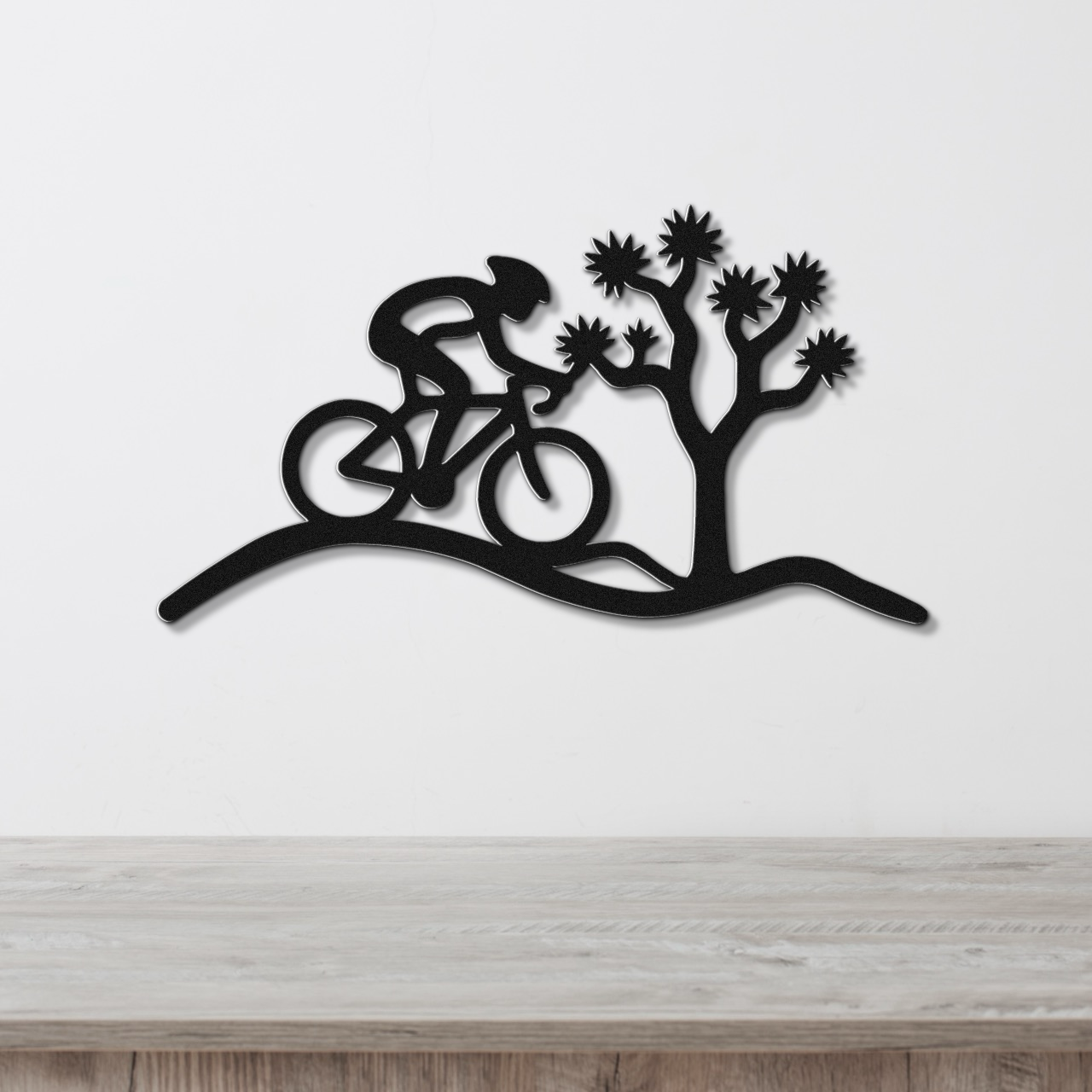 Joshua Tree Cycling Metal Wall Art