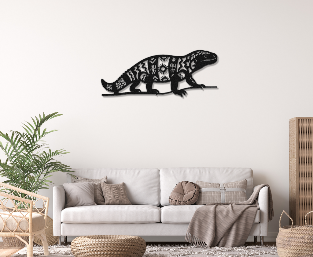 Gila Monster Metal Wall Art