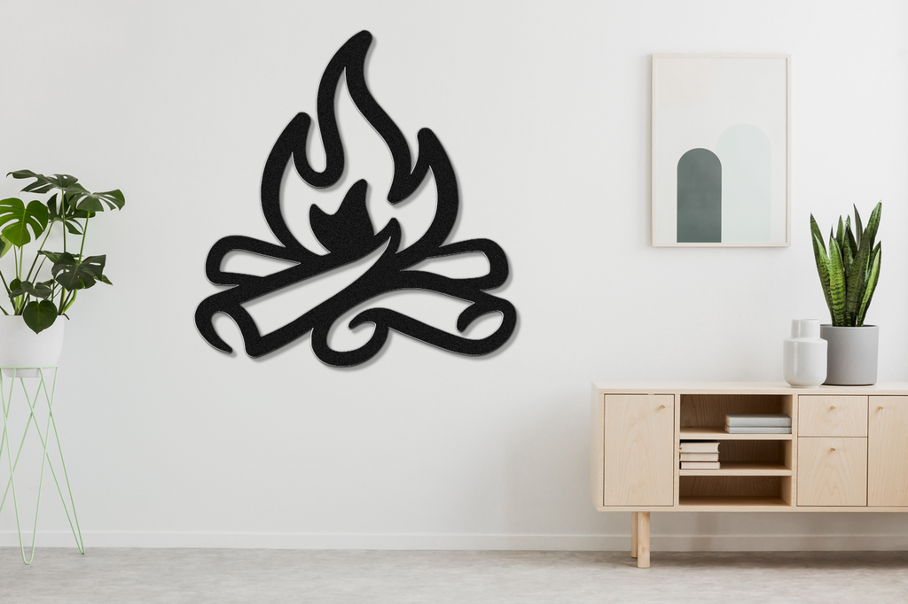 Campfire Metal Wall Art