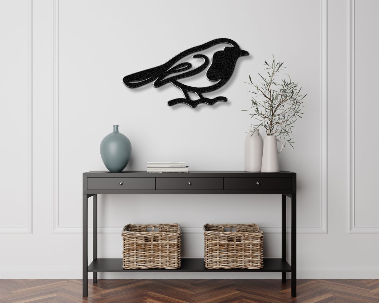 Robin Metal Wall Art