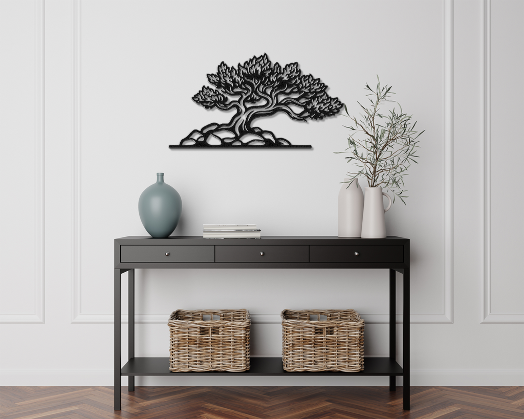 Fire Juniper Tree Metal Wall Art