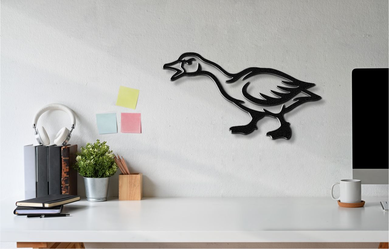 Angry Goose Metal Wall Art