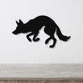 Sneaky Coyote Metal Wall Art