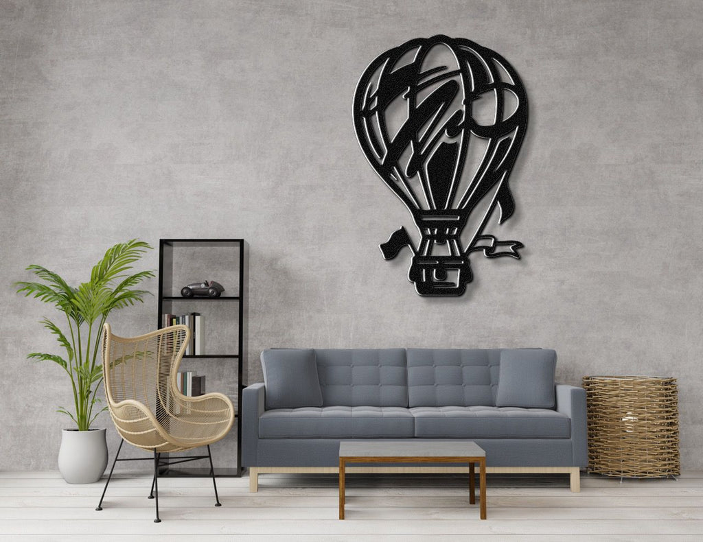 Hot Air Balloon Metal Wall Art