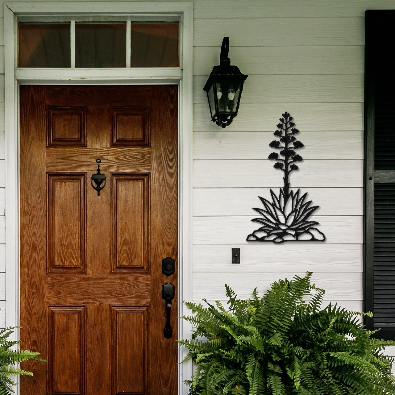 Blooming Agave Metal Wall Art