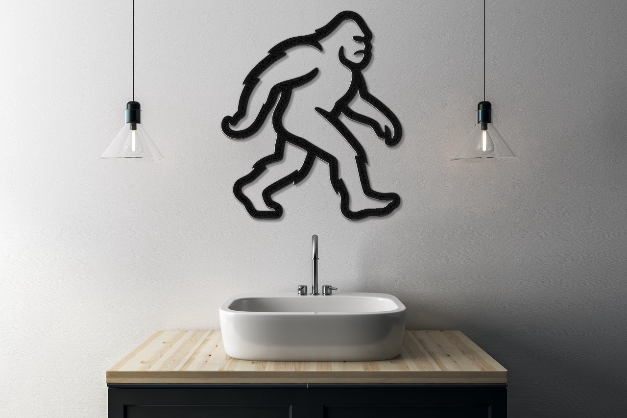 Bigfoot Metal Wall Art