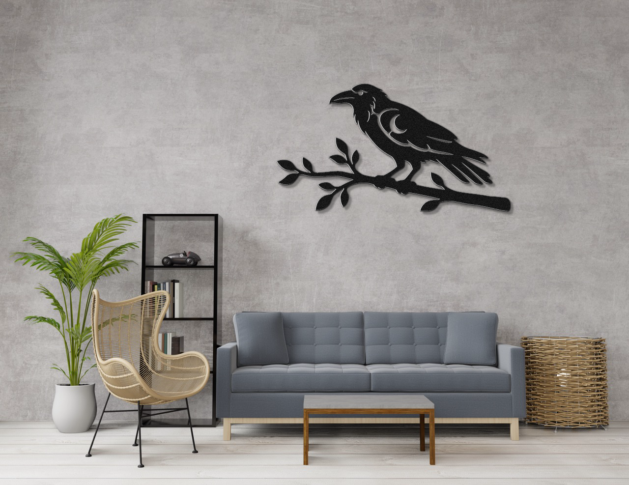 Raven Metal Wall Art