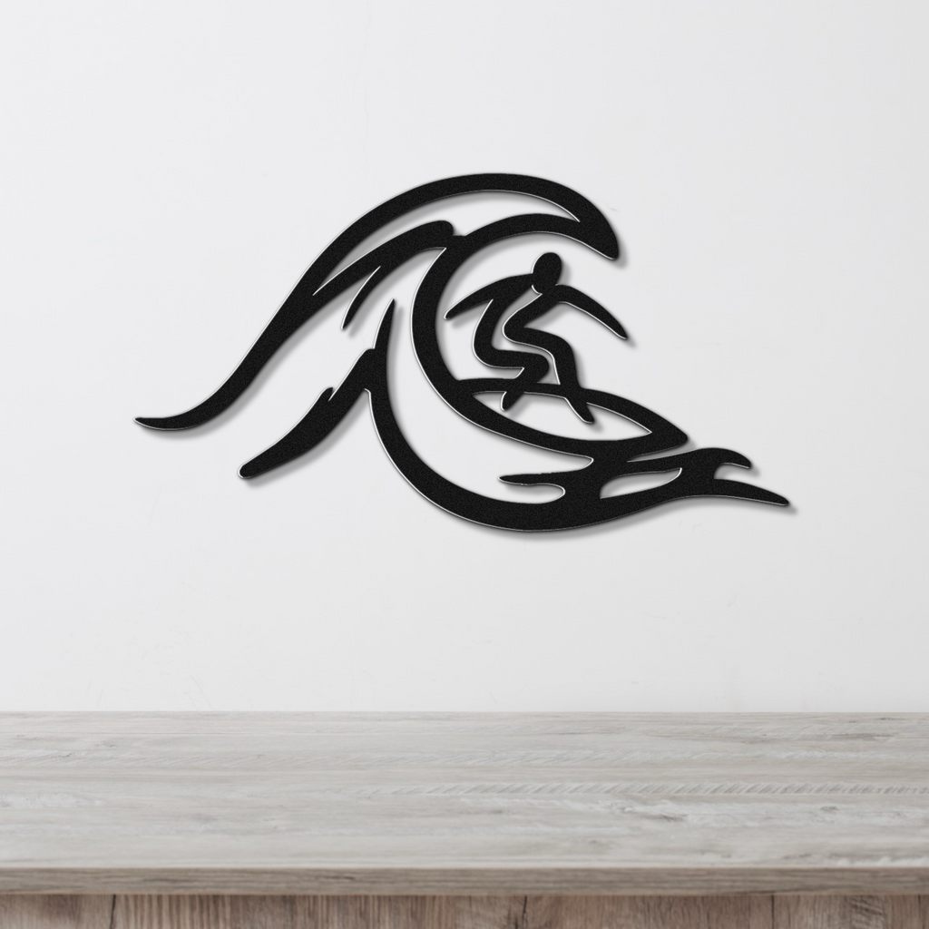 Surfer Metal Wall Art