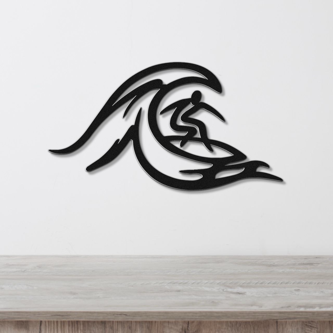 Surfer Metal Wall Art