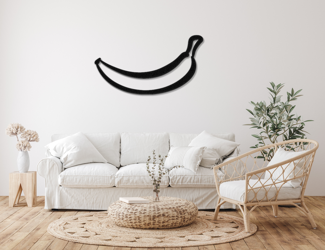 Banana Metal Wall Art