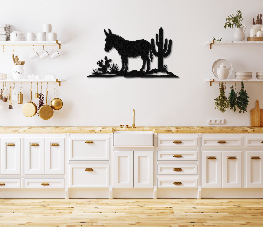 Burro Metal Wall Art