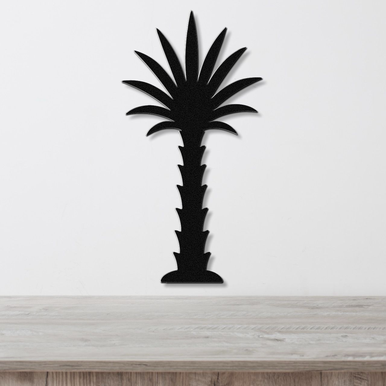 Tall Palm Tree Metal Wall Art
