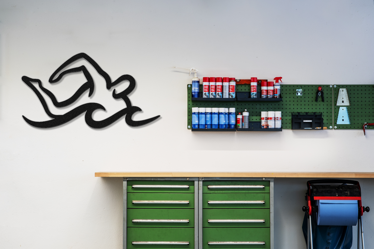 Swimmer Metal Wall Art