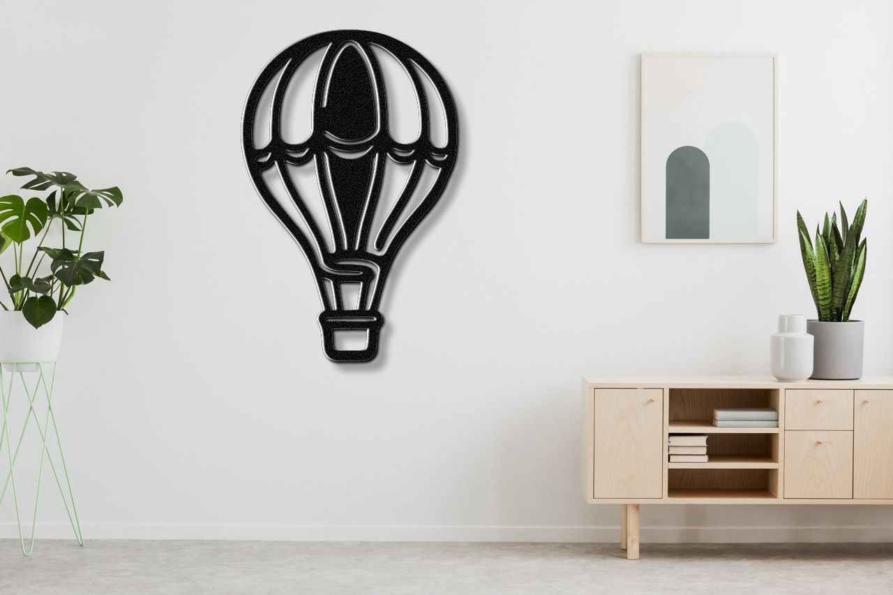 Hot Air Balloon Metal Wall Art