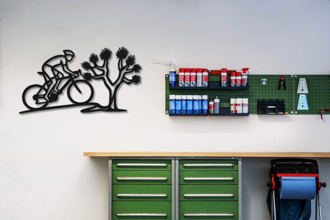 Joshua Tree Cycling Metal Wall Art