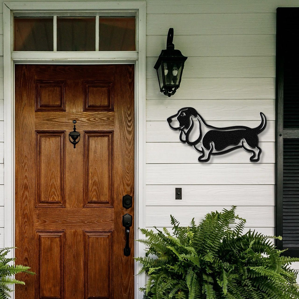 Basset Hound Metal Wall Art