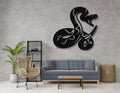 Striking Snake Metal Wall Art
