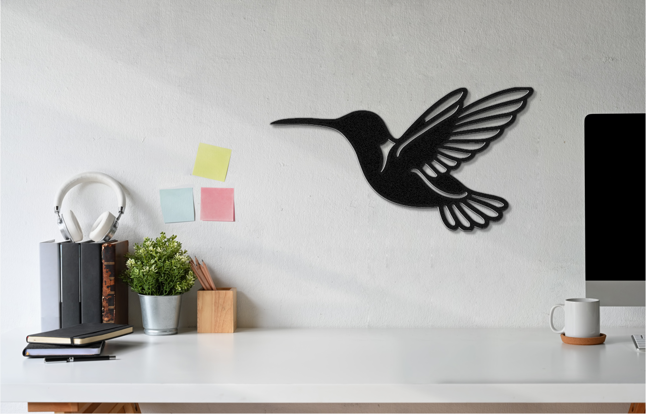 Hummingbird Metal Wall Art
