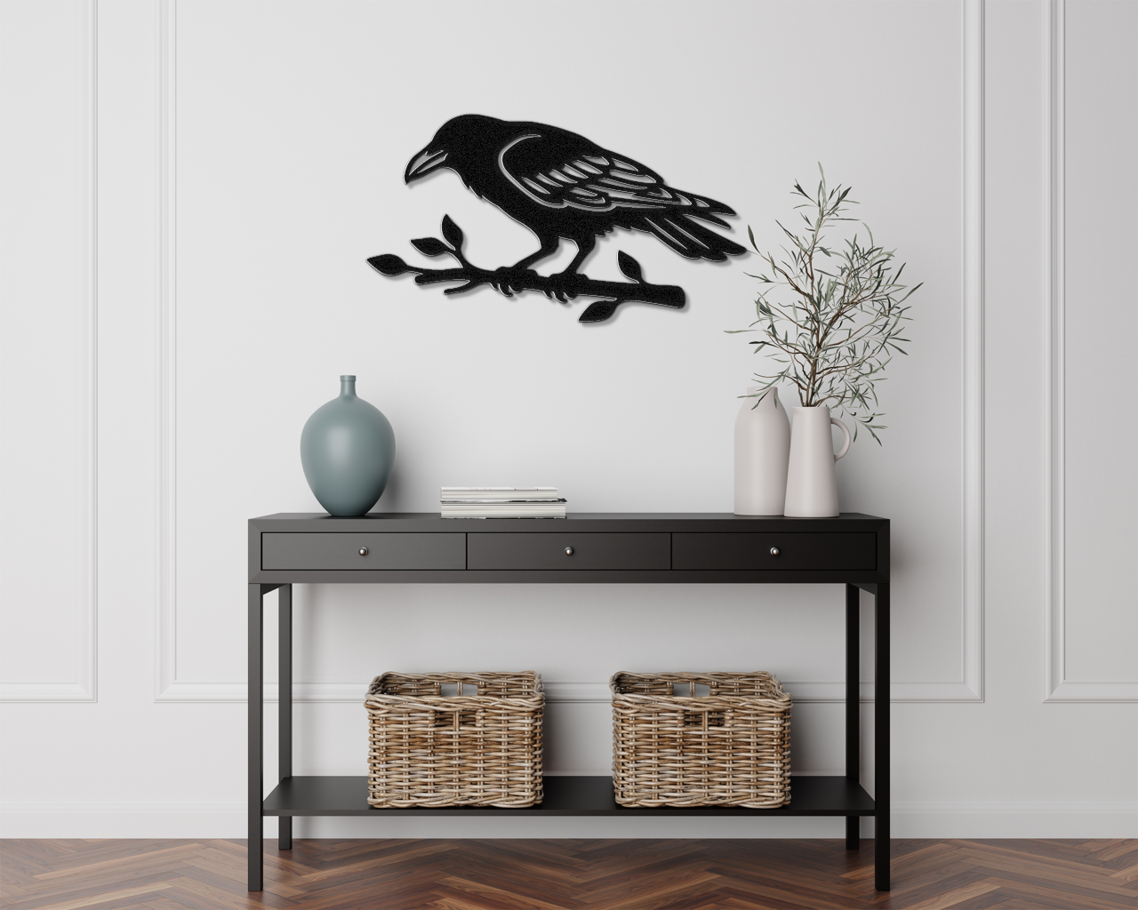 Raven Metal Wall Art