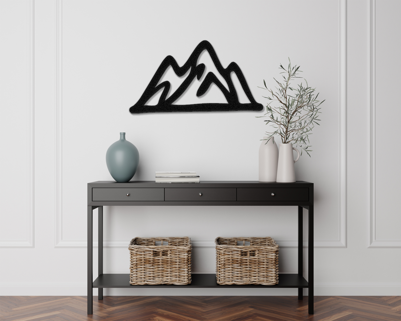 Mountains Metal Wall Art