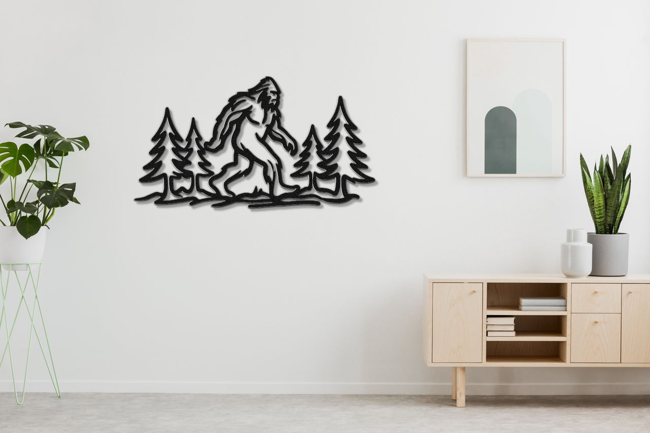 Bigfoot Metal Wall Art