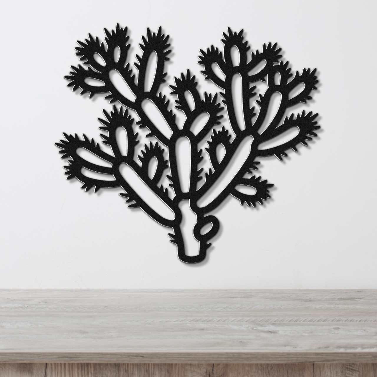 Cholla Cactus Metal Wall Art