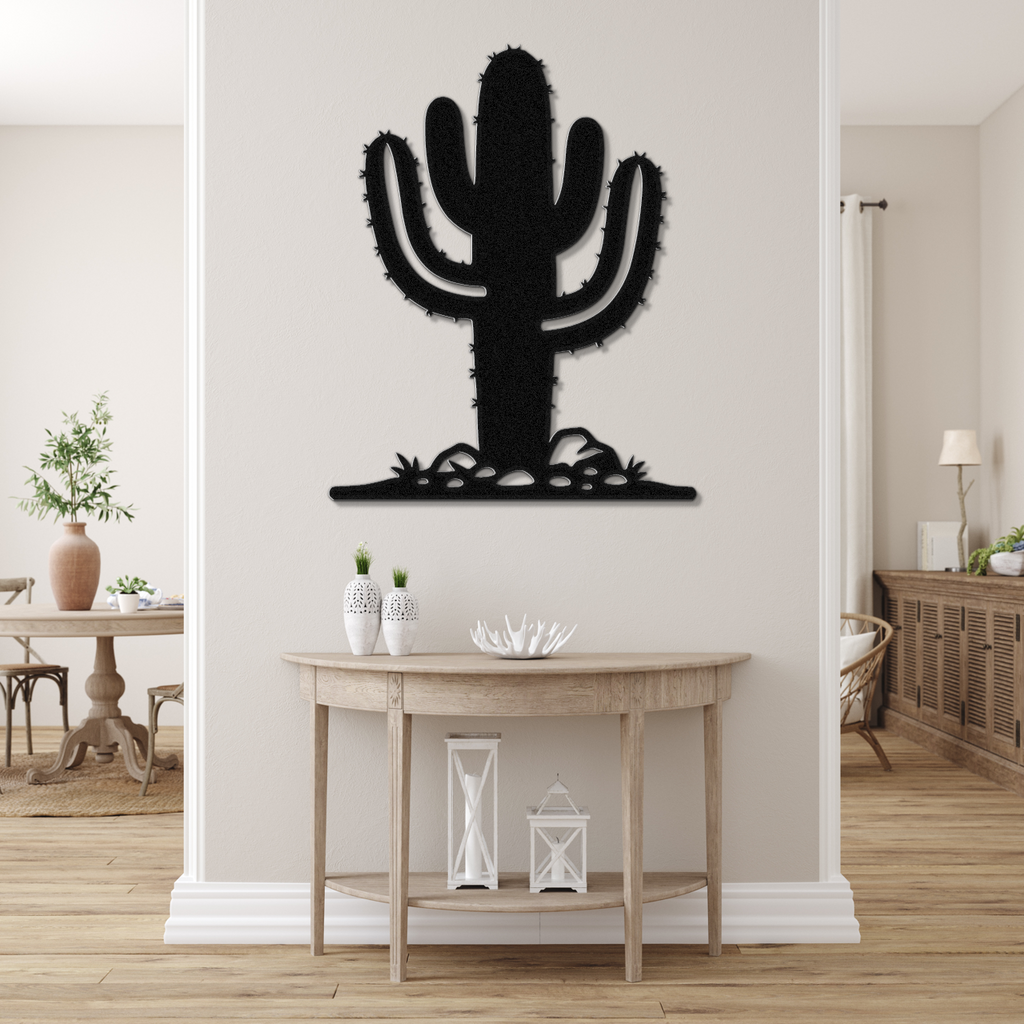 Saguaro Cactus Metal Wall Art
