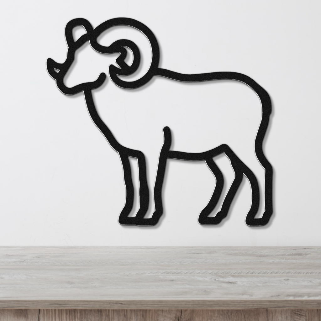 Bighorn Sheep Metal Wall Art