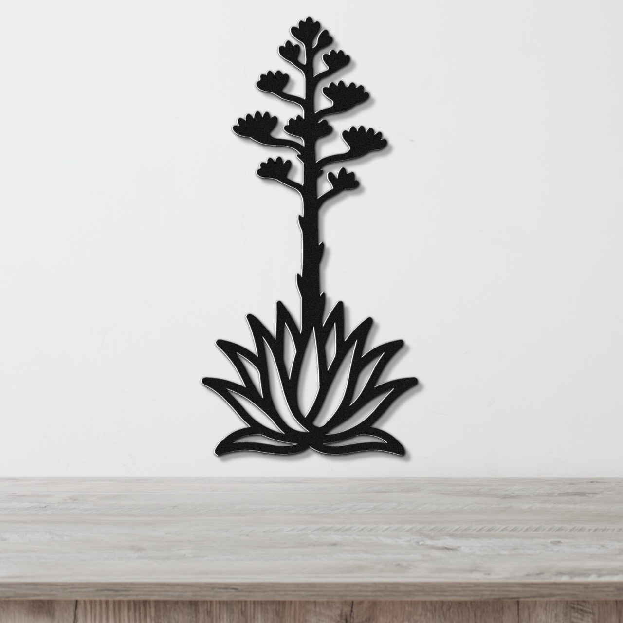 Blooming Agave Metal Wall Art