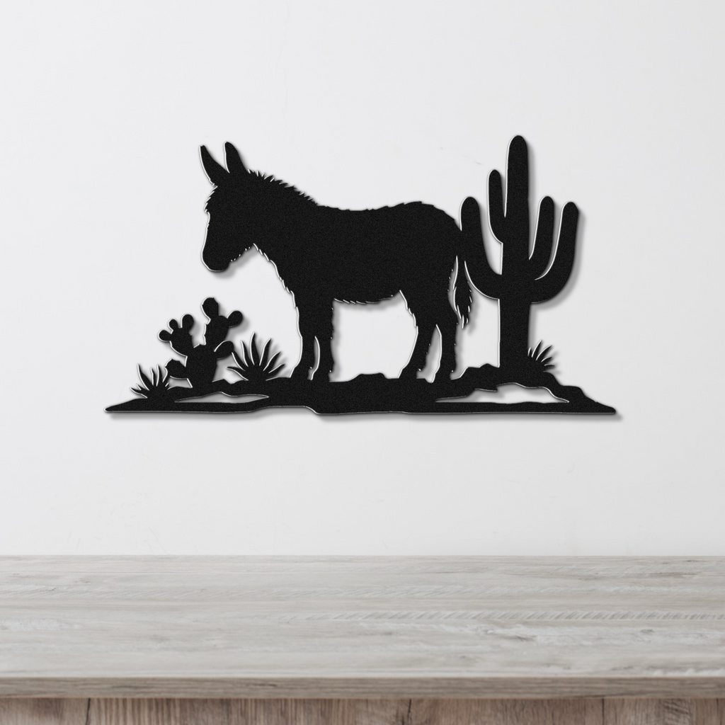 Burro Metal Wall Art
