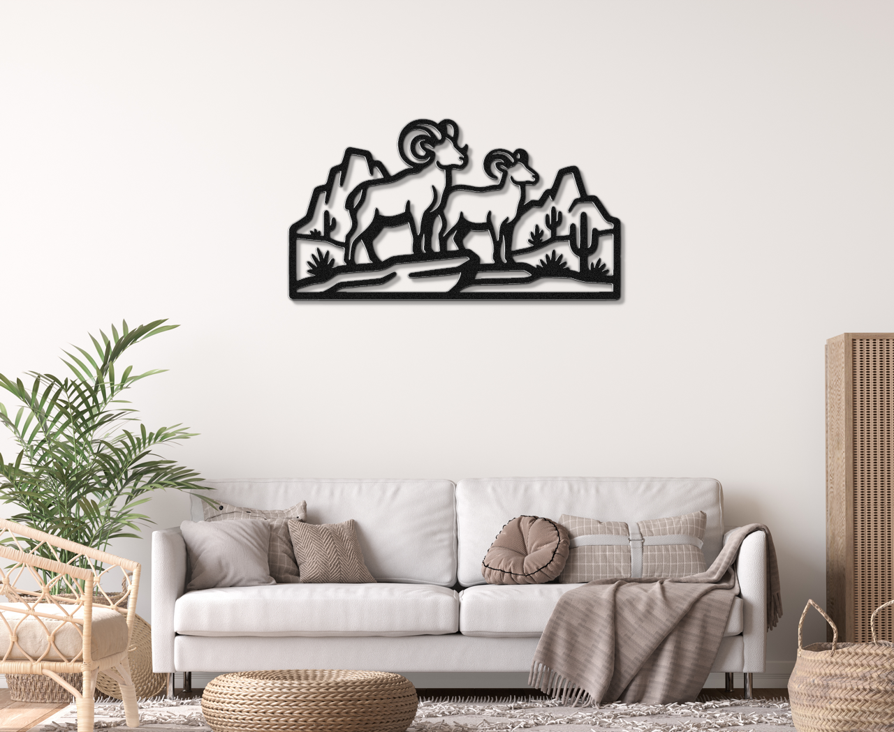 Arizona Bighorn Sheep Metal Wall Art