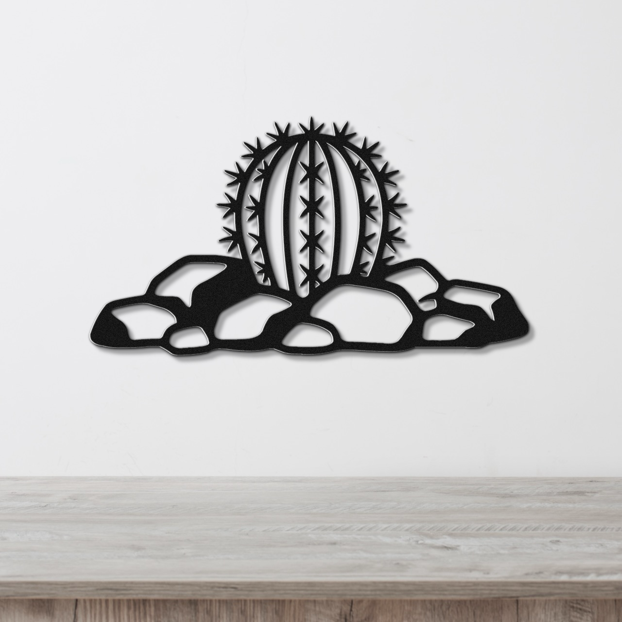 Barrel Cactus Metal Wall Art