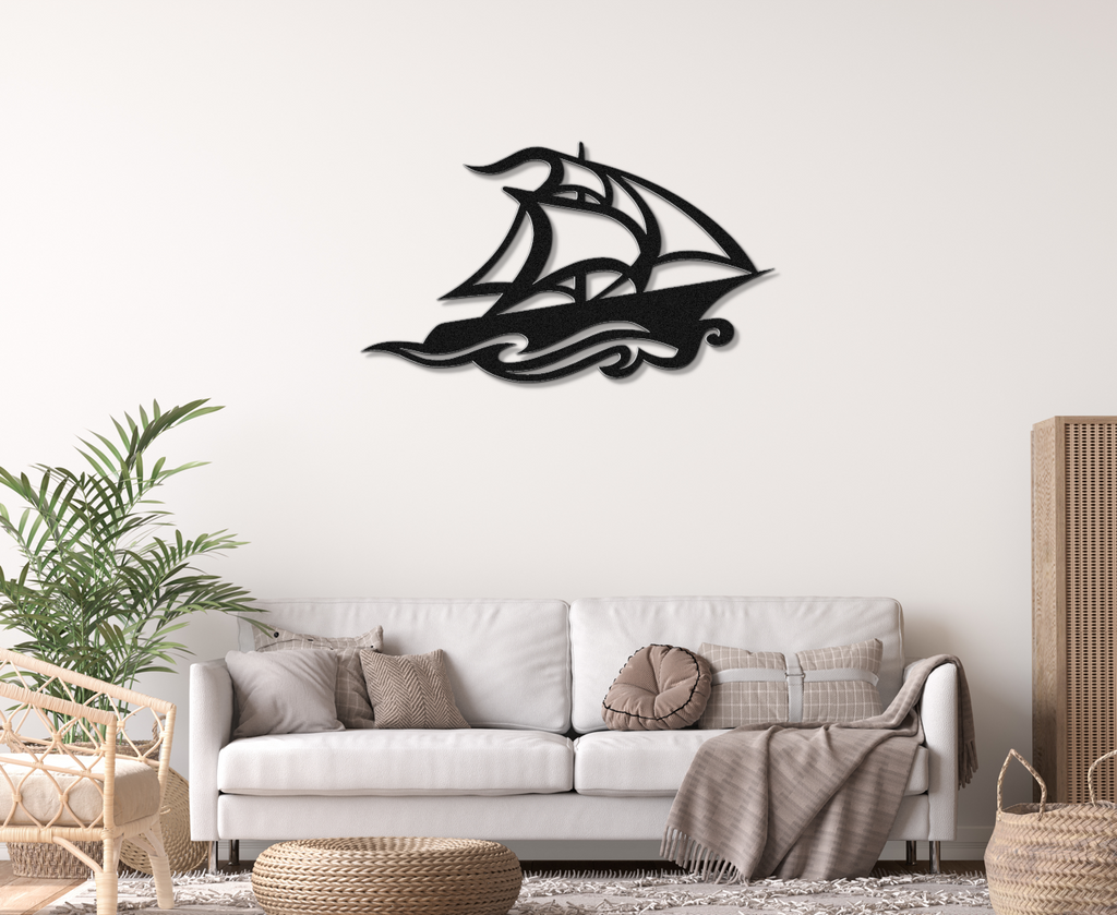 Sailboat Metal Wall Art