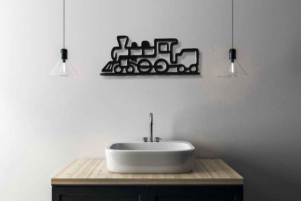 Train Metal Wall Art