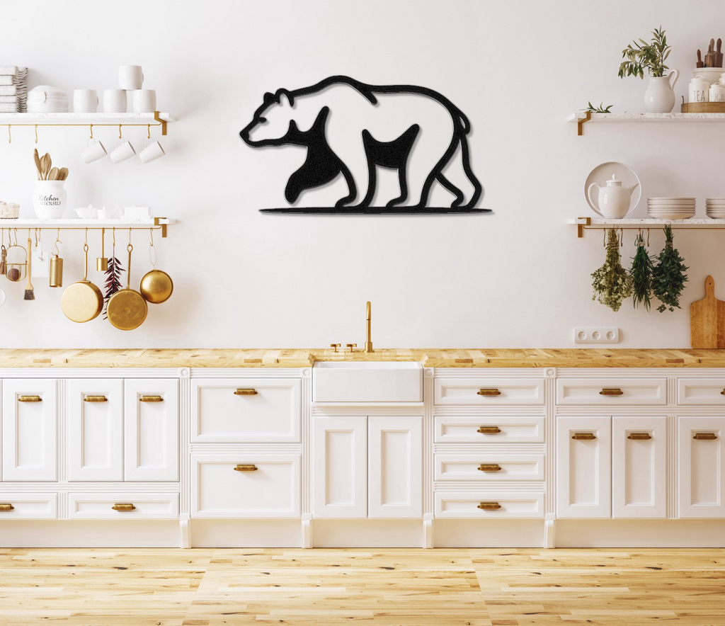 Bear Metal Wall Art