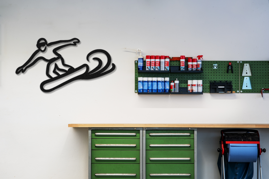 Snowboarding Metal Wall Art