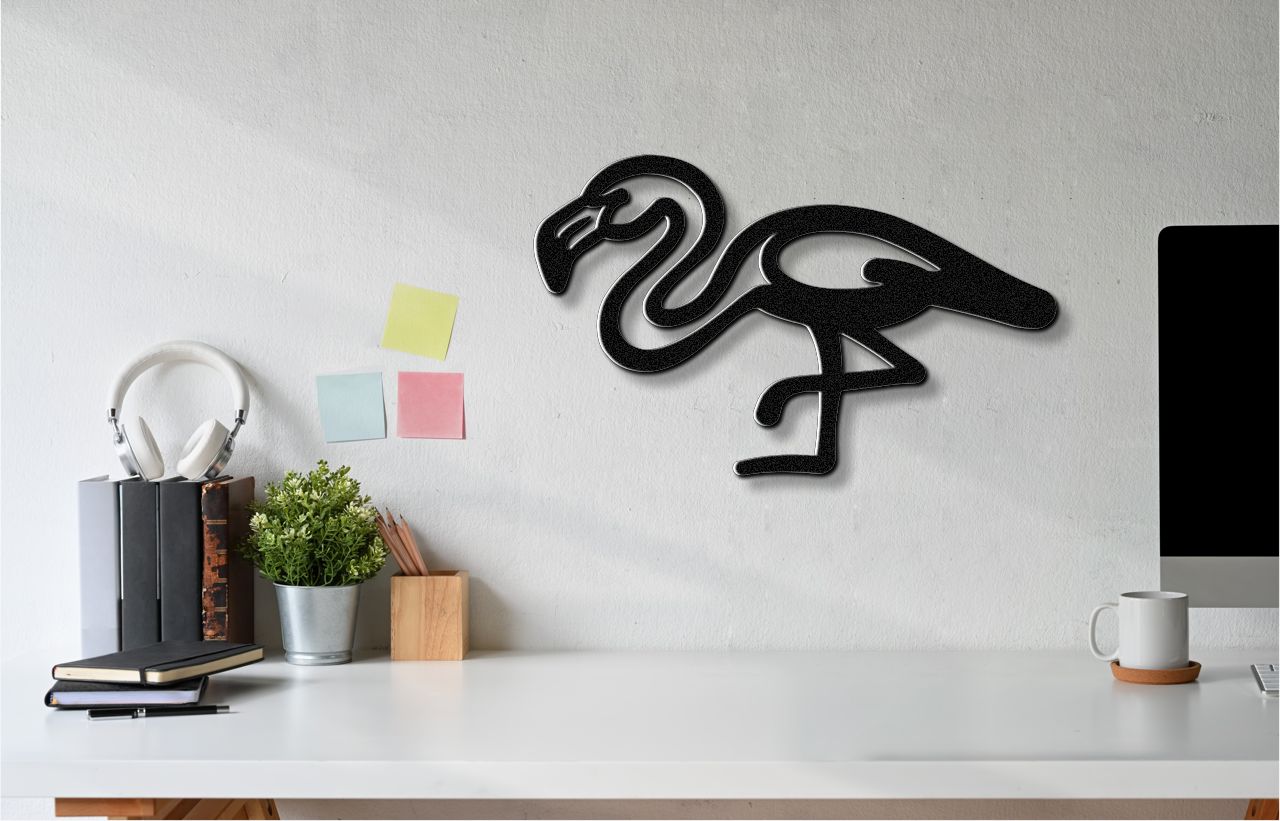 Flamingo Metal Wall Art