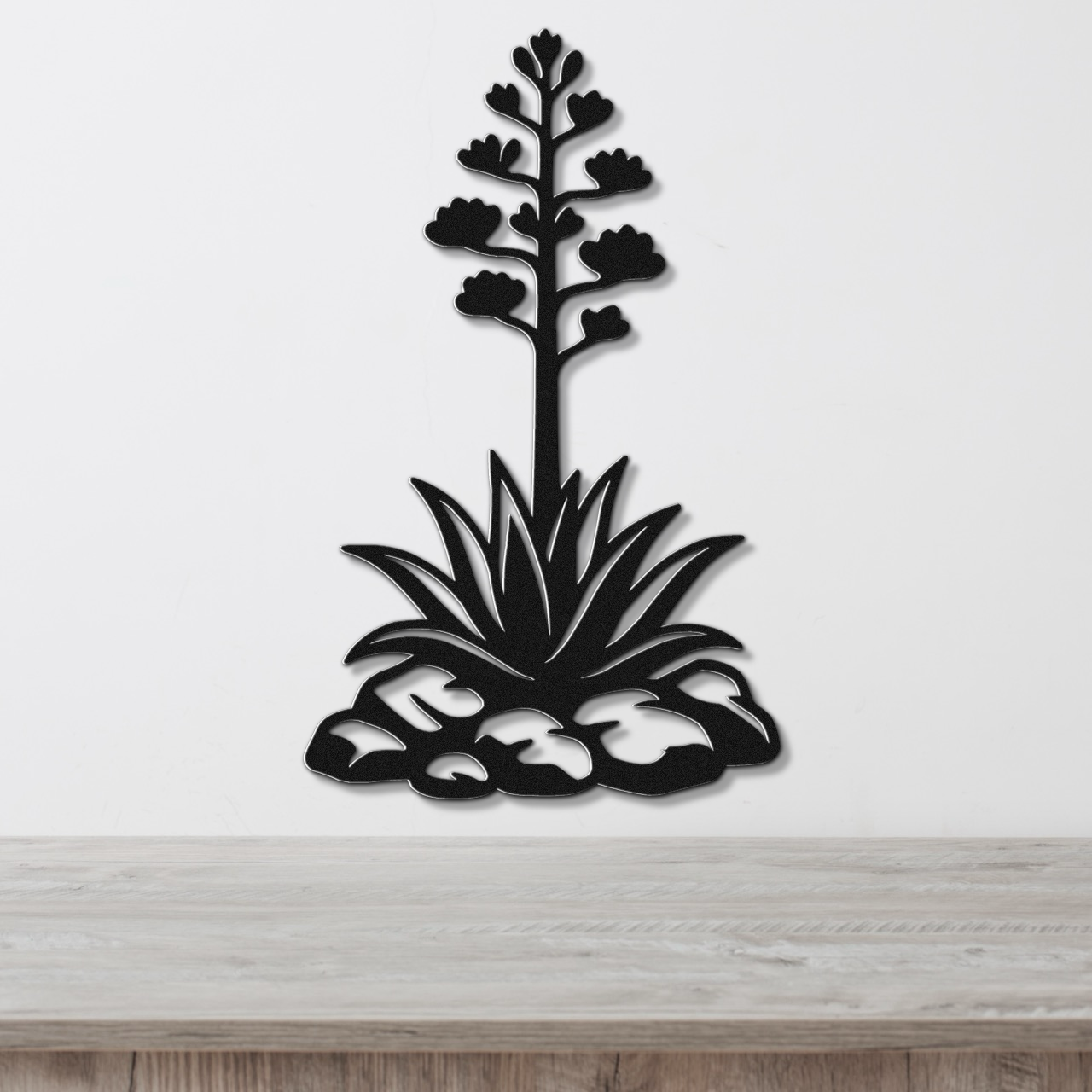 Blooming Agave Metal Wall Art