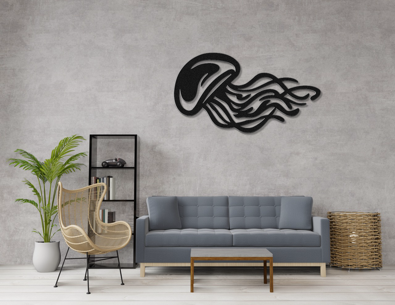 Jellyfish Metal Wall Art