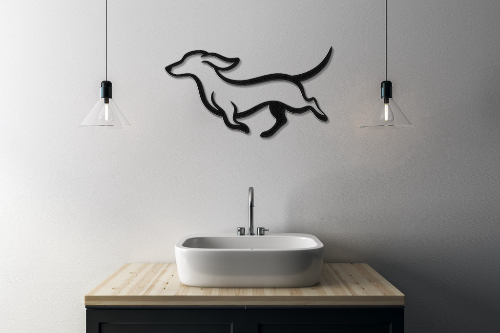Dachshund Metal Wall Art