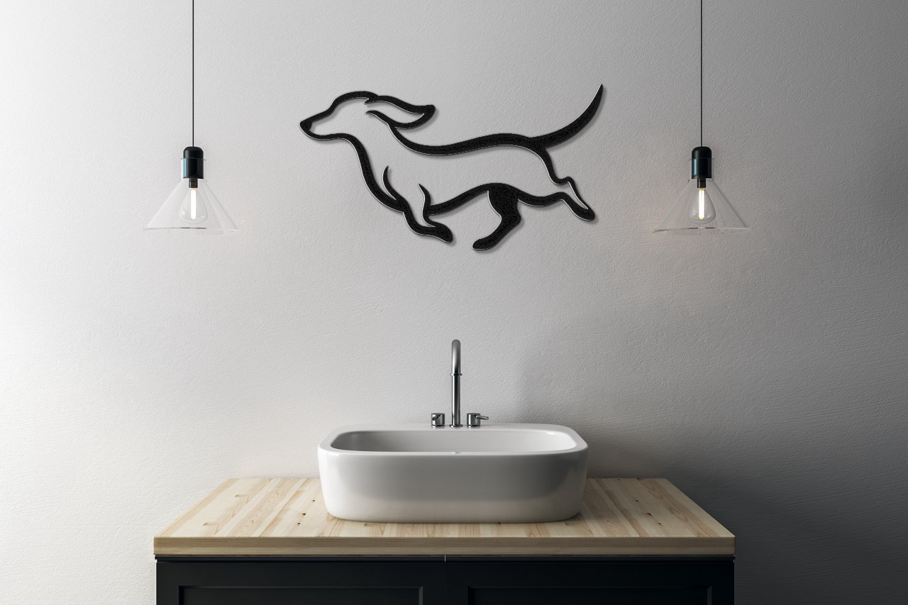 Dachshund Metal Wall Art