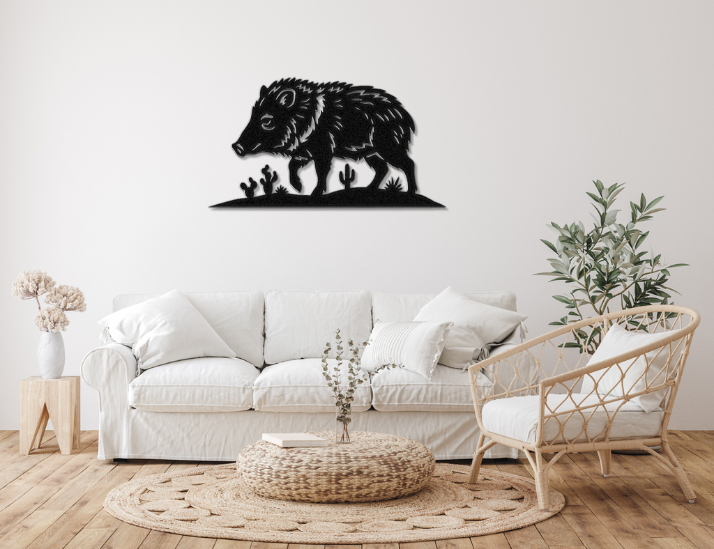 Javelina Metal Wall Art
