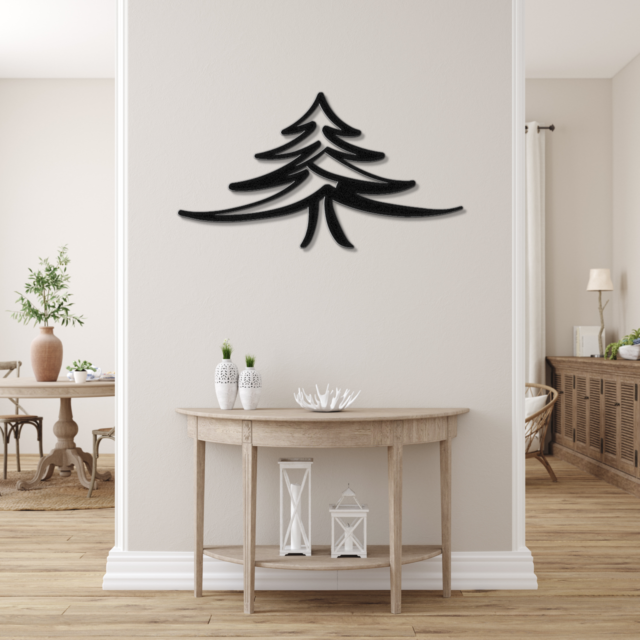 Pine Tree Metal Wall Art