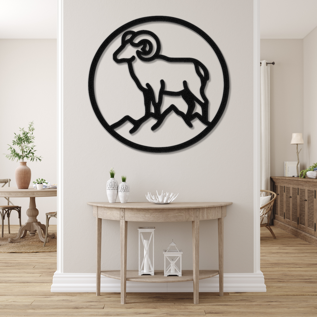 Bighorn Sheep Metal Wall Art