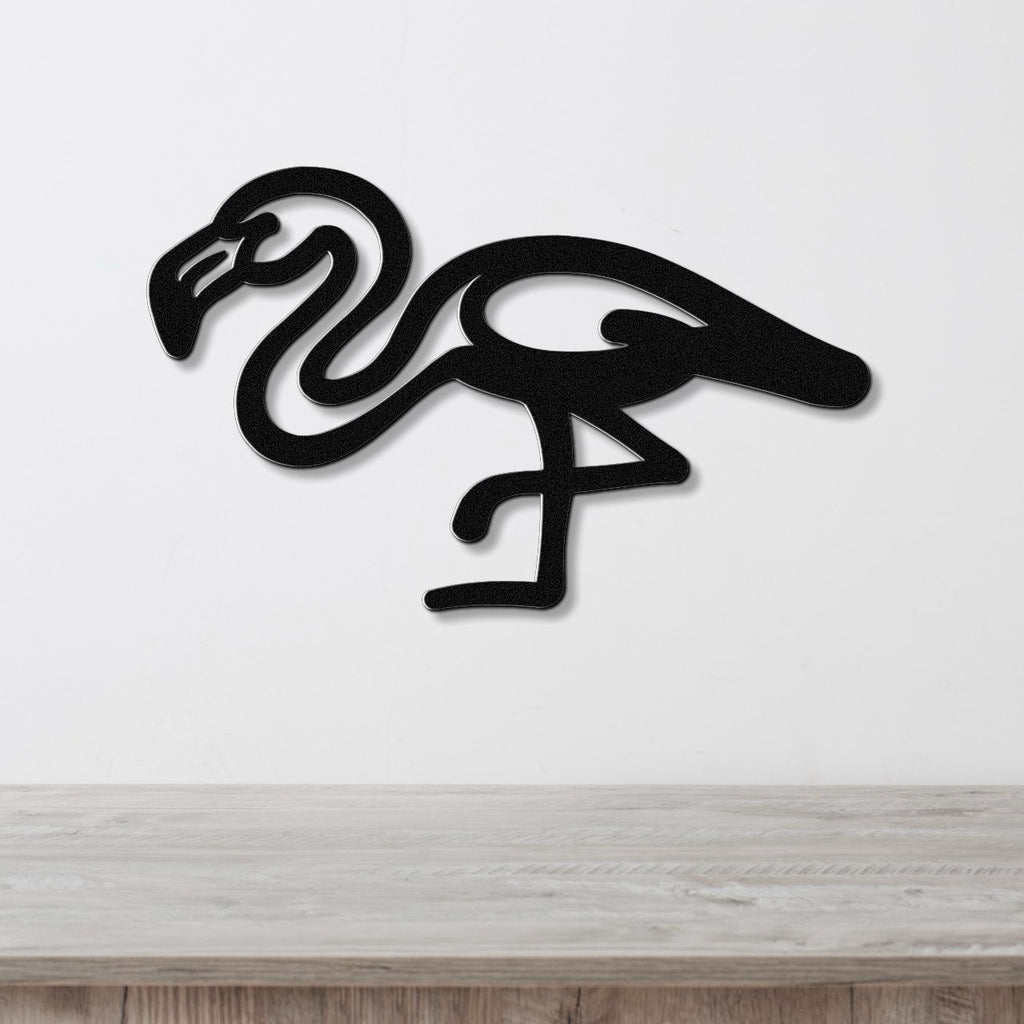 Flamingo Metal Wall Art