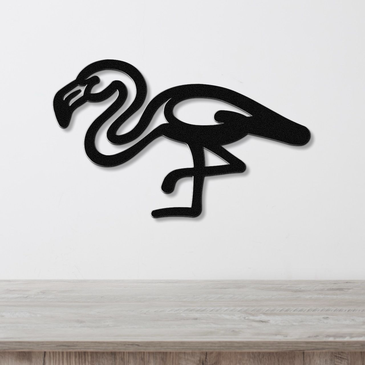 Flamingo Metal Wall Art