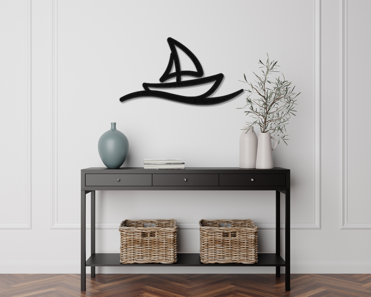 Sailboat Metal Wall Art
