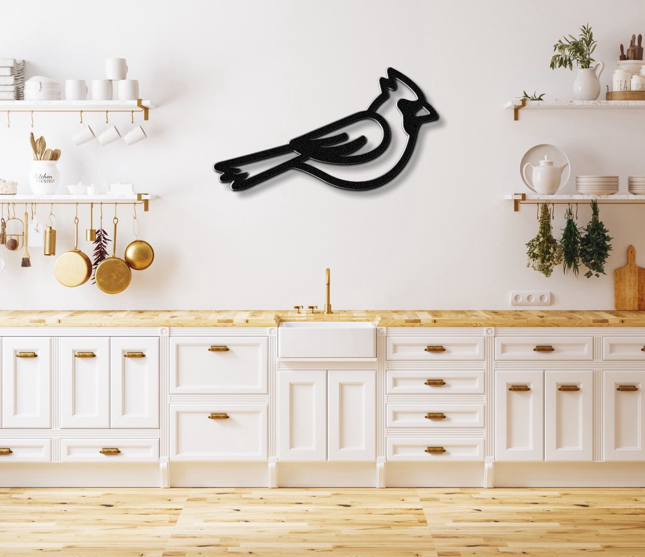 Cardinal Metal Wall Art